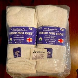 Rodex Diabetic crew socks, doctor approved therapeutic,